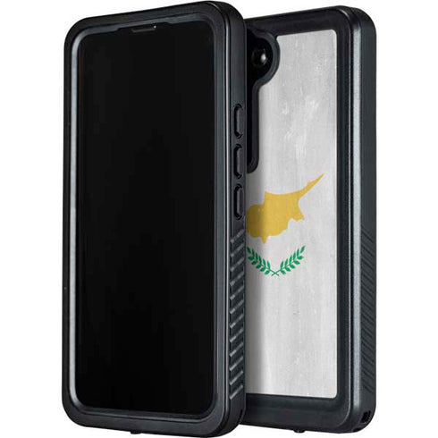 Cyprus Flag Distressed Galaxy S24 Waterproof Case